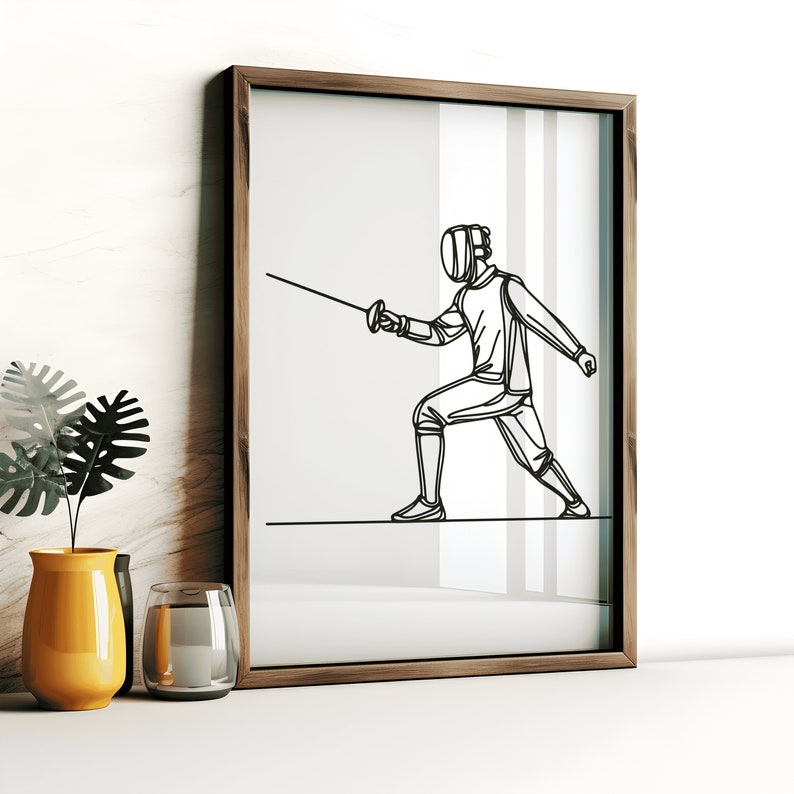 Fancing Poster Fencing Poster Set - 3 Prints | Wall Art Gifts | Fencer Art Gift ...