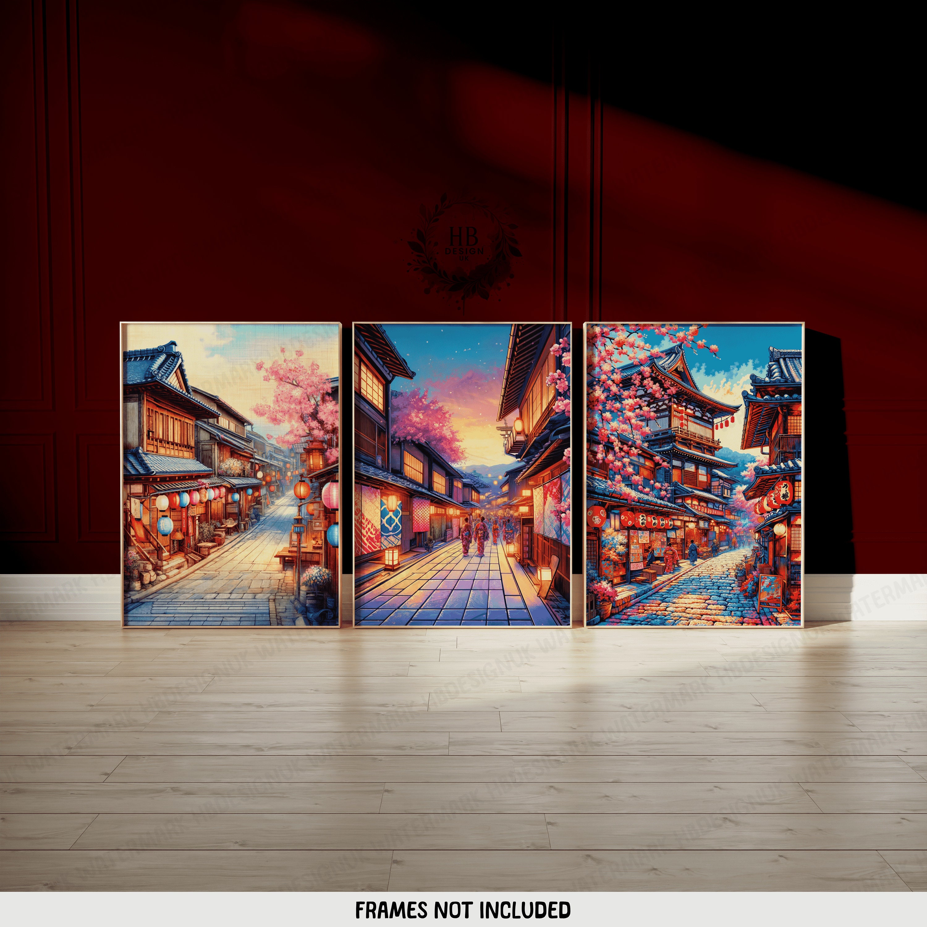 Japan Poster Prints - Set of 3 Posters | Vintage Wall Art Decor ...