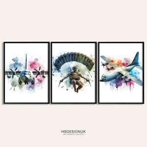 Set of 3 Gamer Prints - Soldier Gaming Poster Print | Game Bedroom Decor | Gift for Gamers | Gaming Room Artwork | Video Game Wall Art