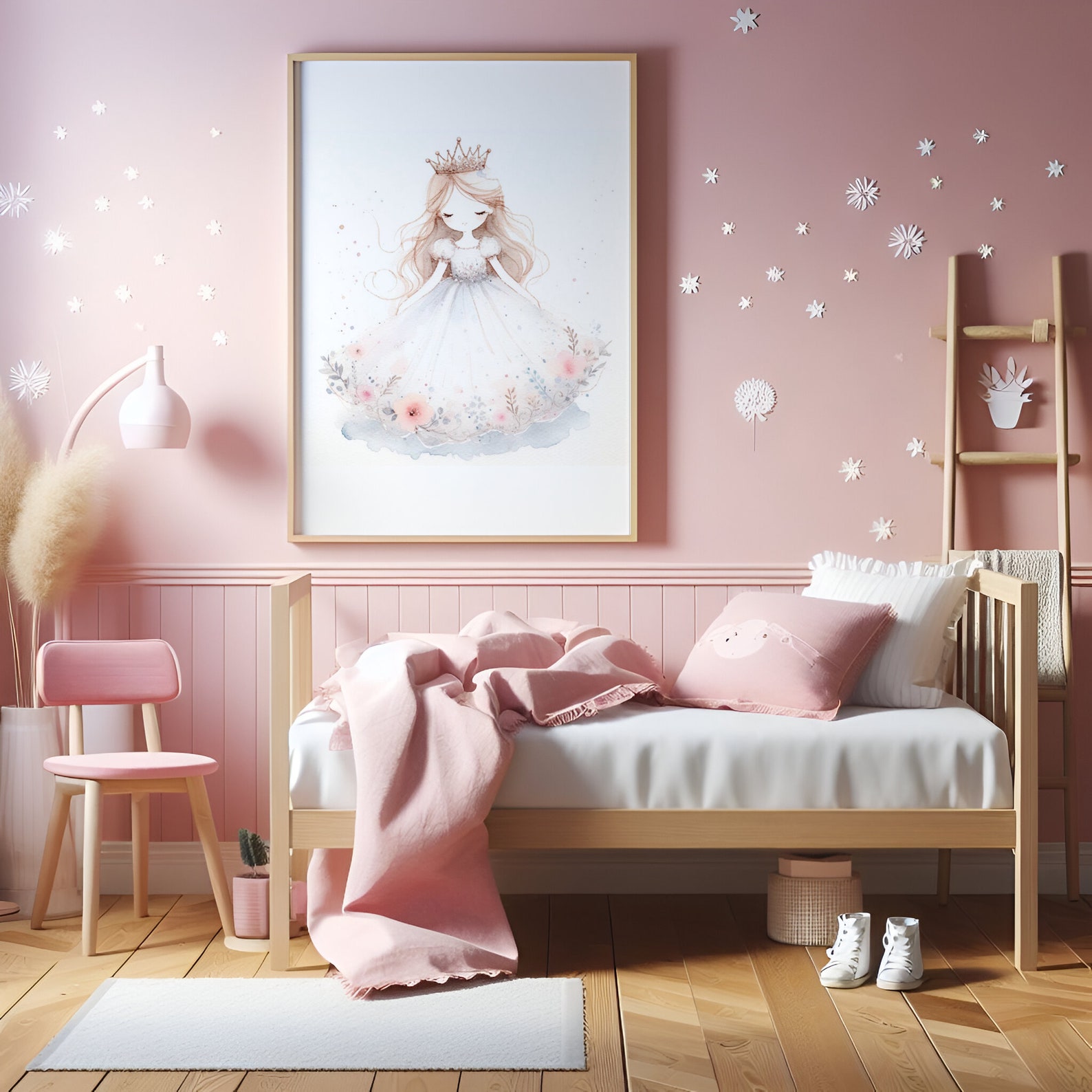 Princess Nursery Prints - Set of 3 Girls Posters | Kids Bedroom | Baby ...