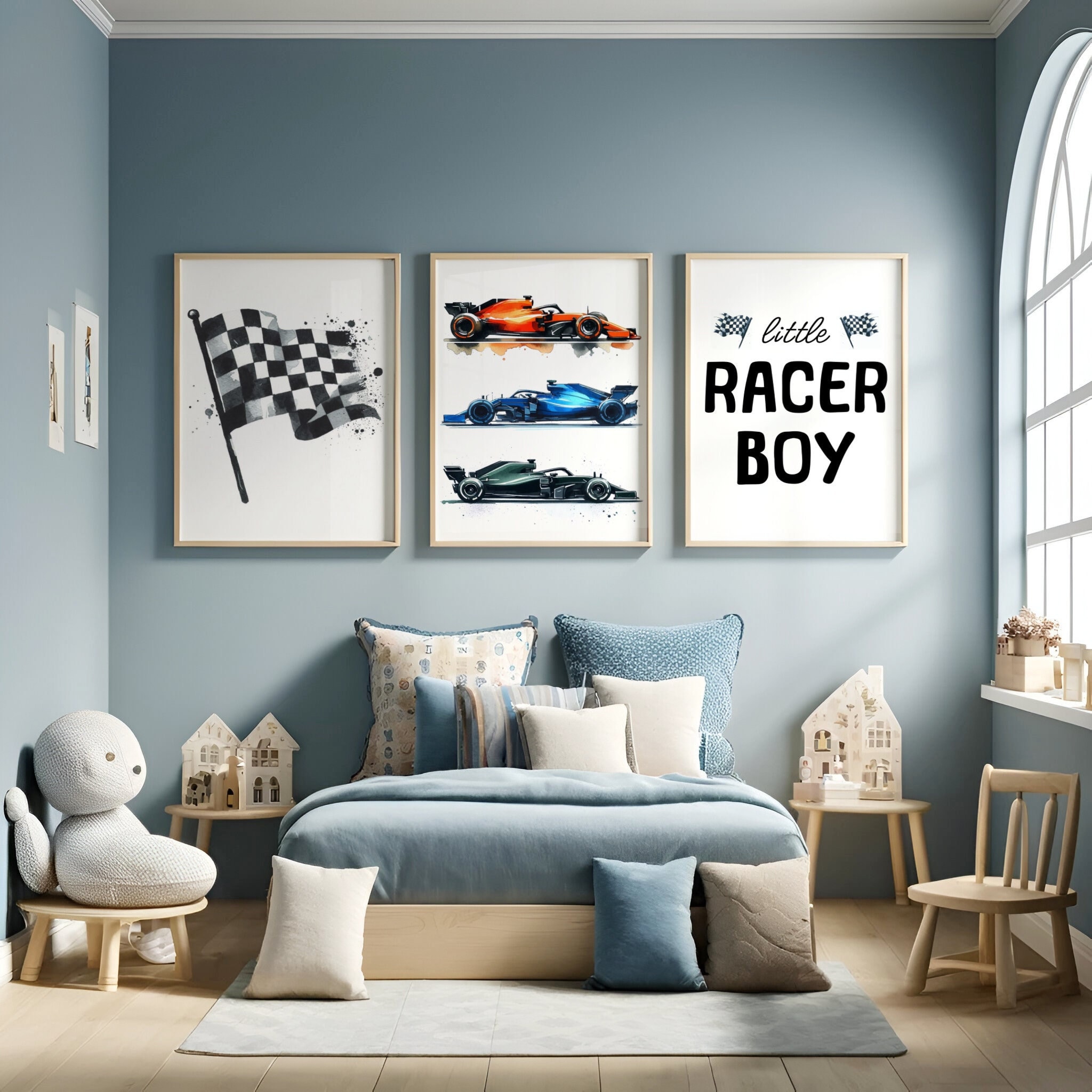 Race car bedroom set hot sale