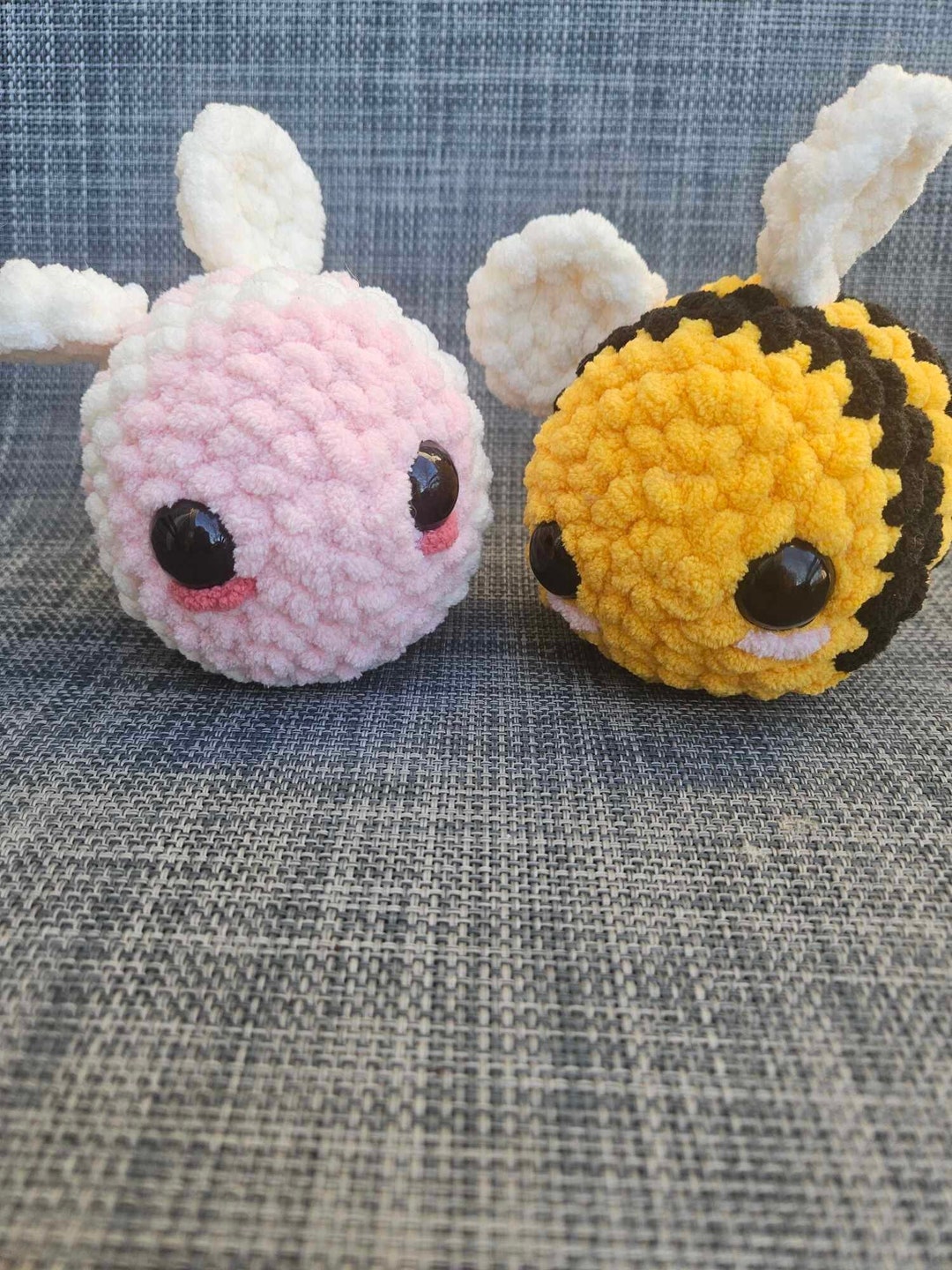 Crochet Bee Plush Crochet Bee Plushie Bee Stuffed Animals Cute