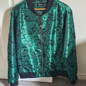 Fancy green paisley patterned jacket