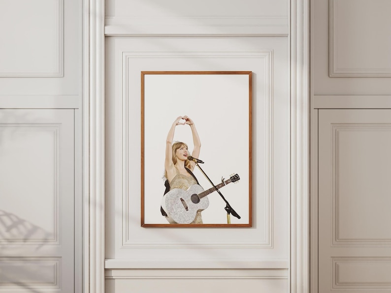 Reputation Decor Taylor Inspired Decor Poster, Illustrated Digital Fearless Heart Print ...
