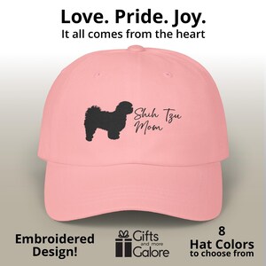 Shih Tzu Dog Mom Hat embroidered gift Mother&#39;s day dog lover pet birthday