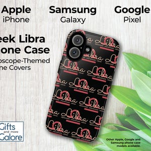 iPhone 16 Google Pixel Samsung Galaxy phone case phonecase phone cover hard shell gift birthday smart phone Libra