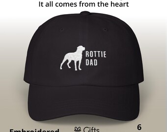 Rottweiler Dad Hat embroidered gift father's day dog lover pet birthday