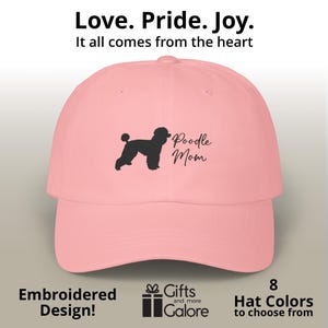 Poodle Dog Mom Hat embroidered gift Mother&#39;s day dog lover pet birthday