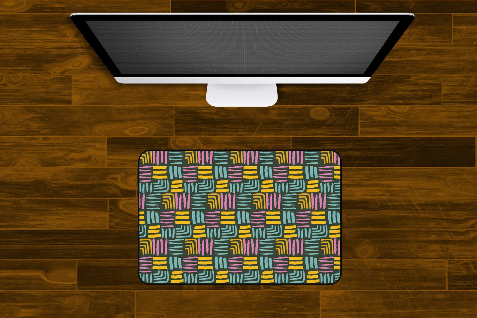 Abstract Pattern Desk Mat Desk Accessory Workspace Trendy Workspace ...