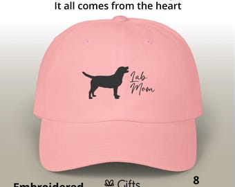 Labrador Retriever Dog Mom Hat embroidered gift Mother's day dog lover pet birthday Mom