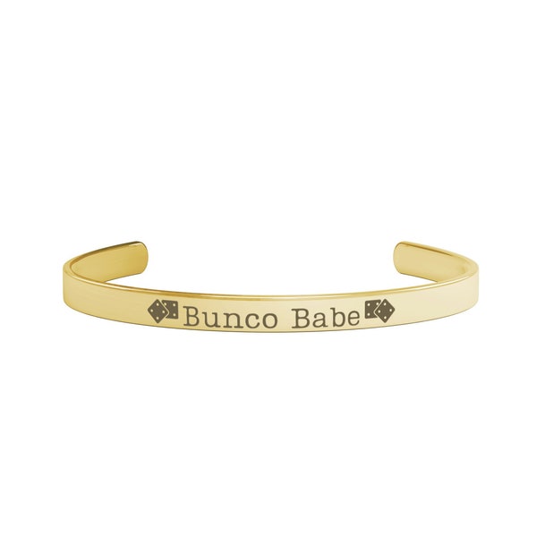 Bunco Babe Bracelet, Bunco Jewelry, Bunco Gift, Bunco Prize, Bunco Queen, Bunco Winner, Ladies Night Out Bunco, Roll 'em, Bunco Favor, Host