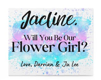 Will You Be My Flower Girl Puzzle Mermaid Flower Girl Gift Flower Girl Proposal Puzzle Flower Girl Cute Gift Ask Will You Be My Favor Ocean