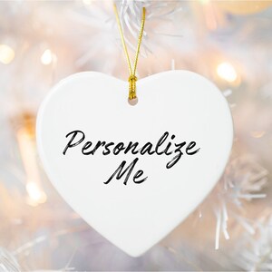 Personalized Pet Name Ceramic Ornament, Personalized Kid Name Ceramic Ornament, Personalized Family Name Ceramic Ornament, Grandma Ceramic