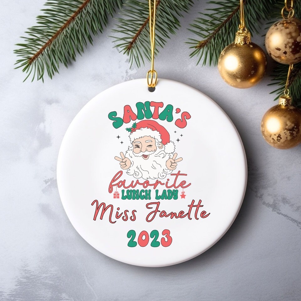 Lunch Lady Ornament, Cafeteria Ornament, Lunch Crew Ornament ...