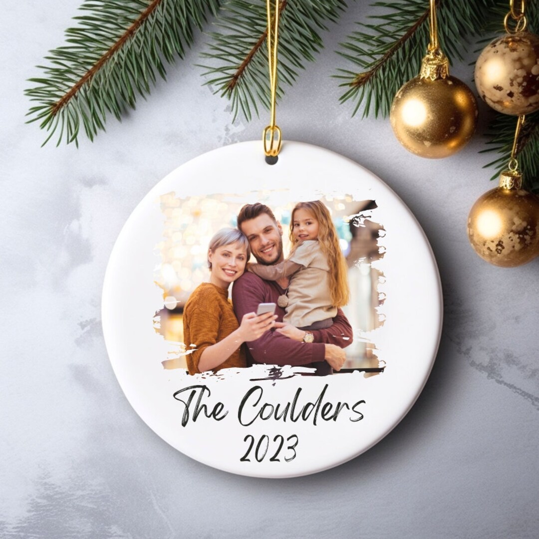 Custom Family Picture Ornament, Custom Family Photo Ornament, Child ...