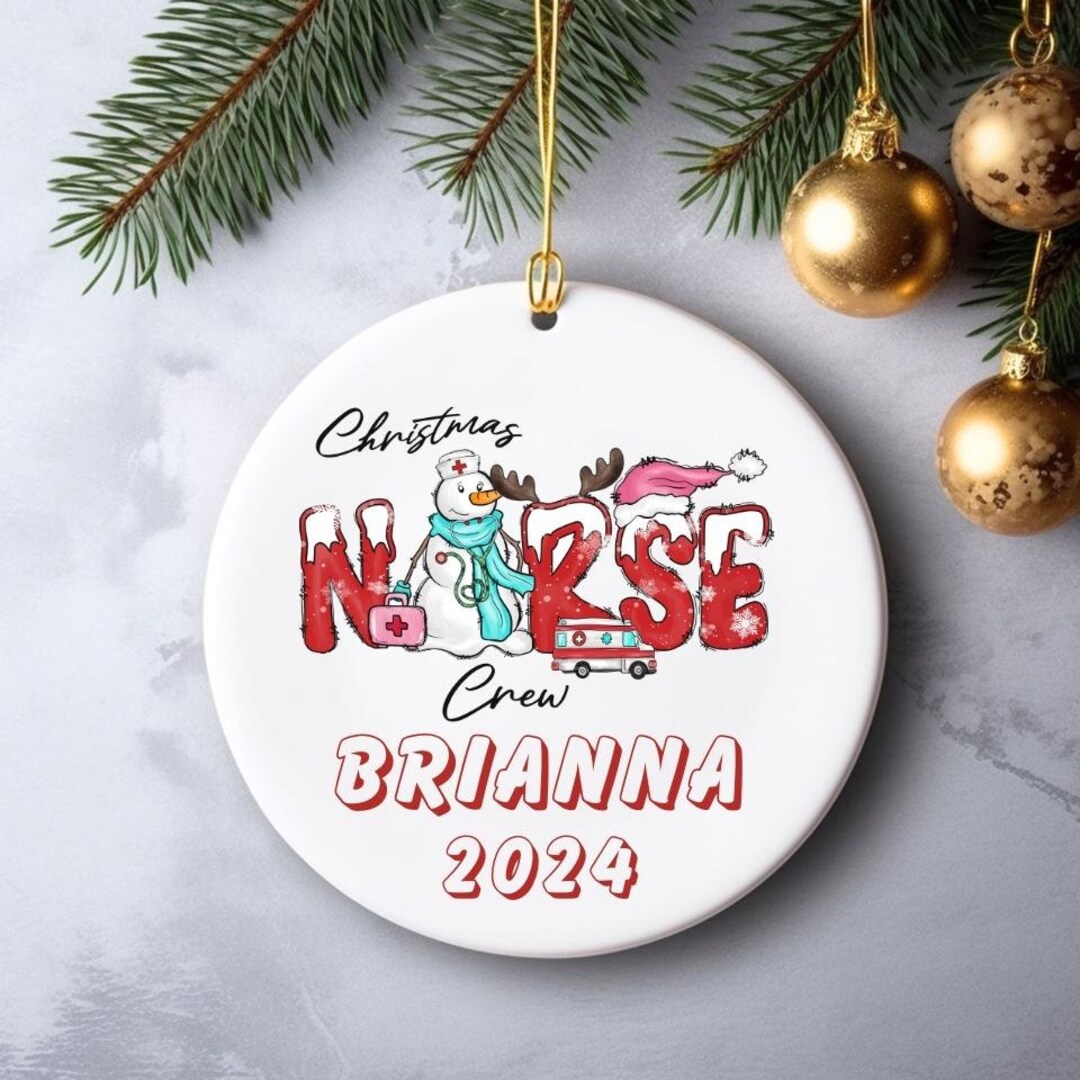 Christmas Nurse Crew Ornament Nurse Crew Ornament Etsy