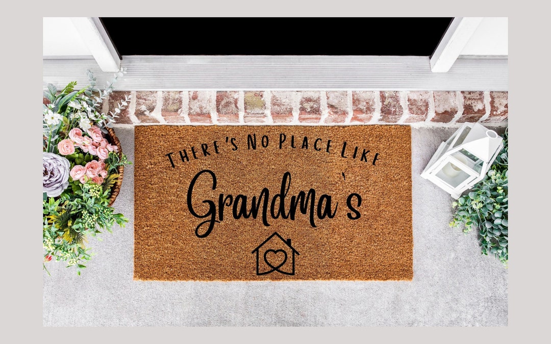 There's No Place Like Grandma's Doormat, Grammy Custom Welcome Mat ...