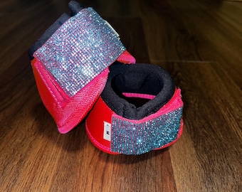 Customize Bling Classic Equine No Turn Bell Boots! Any Size! Any Color!