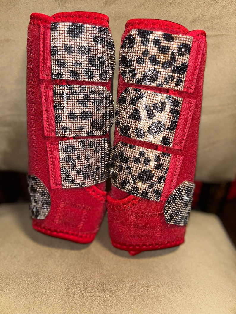 Customize Bling FRONT Splint Boots. Any Color Any Size Etsy