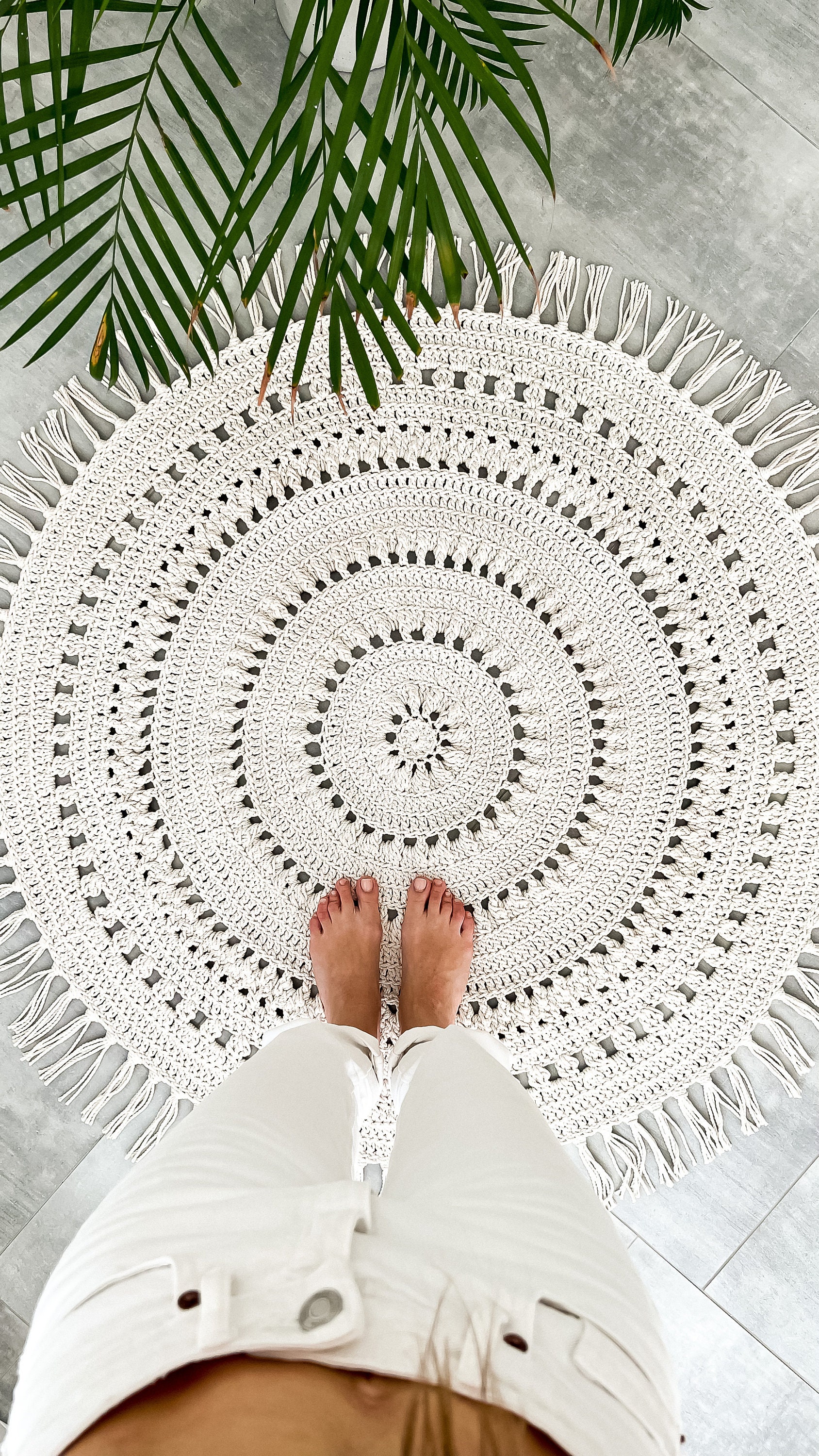 Macrame carpet / Hand made carpet / macrame decor /
