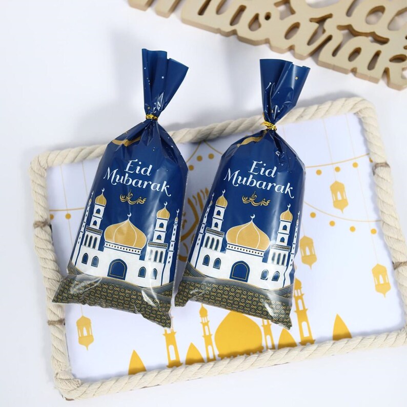 Eid Mubarak Goodie Bags,eid Gift Bags, Eid Favor Bags 50pieces Etsy