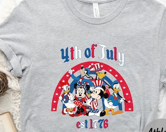 Vintage Disney 4th of July 2026 Shirt, Mickey And Friends 4th of July 2026 Shirt, Disney Freedom, Disney Independence Shirt