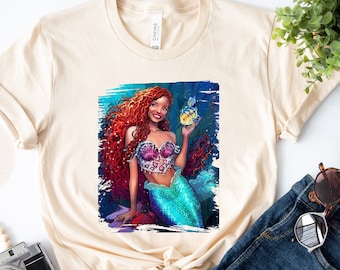 Little Mermaid Shirt, Black Ariel Shirt, Black Girl Magic Shirt, Live Action Little Mermaid Ariel, Black Mermaid Shirt, Black Queen Tee