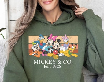 Mickey And Friends Sweatshirt, Disney Family Sweater, Disney Sweatshirt, Minnie, Donald, Daisy, Goofy, Pluto, Disneyland, Disneyworld