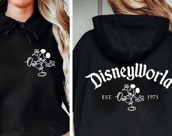 Disneyland Pocket Mickey Head Hoodie, Disneyland Trip Sweatshirt, Disney Mickey Mouse Tee, Disneyworld est 1971 Sweatshirt, Christmas Gifts
