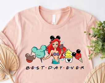 Disney Ariel Princess Snacks Shirt, Princess Ariel Shirt, Disney Girls Trip Shirt, Magic Kingdom, Disney Kids Shirt, Disneyland Shirt