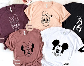 Personalized Disney Trip Shirts, Custom Disney Characters Shirts, Disney Family Shirts, Mickey Group Shirts, Mickey and Friends Shirt,