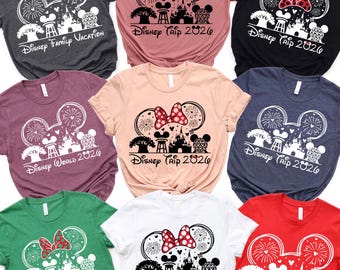 Custom Disney Trip Shirt, Family Trip 2026 Shirt, Disneyland 2026 Matching Tee, WDW Vacation Shirt