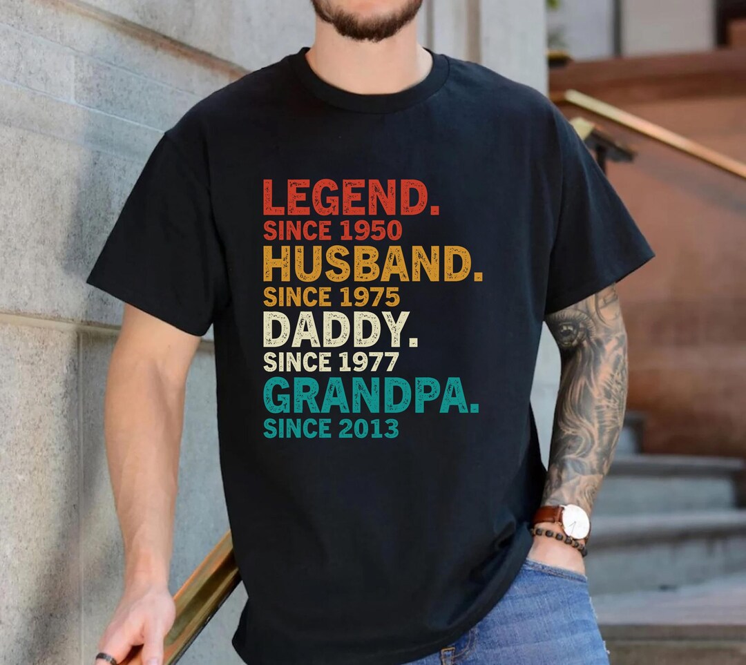 Camiseta Personalizada De Leyenda Para Esposo, Papá Y Abuelo