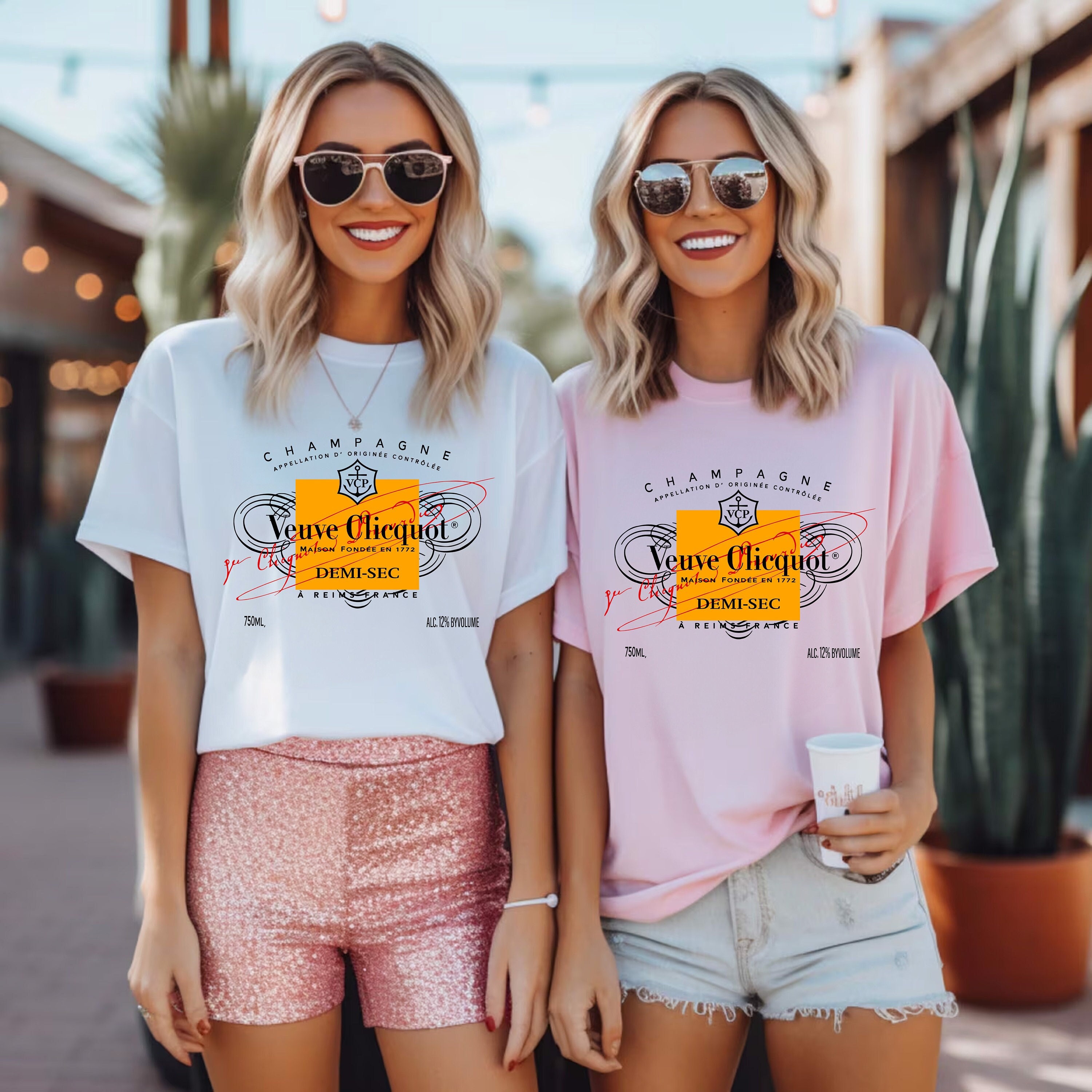 Champagne Veuve Rose Shirt, Champagne Tennis Club Tee, Veuve Rose Bride, Orange Champagne Rosé Label Shirt,Bachelorette Party,Christmas Gift
