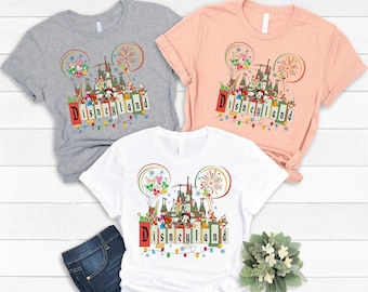 Disney Mouse And Friends Christmas Shirt, Retro Disney Christmas Shirt, Disney Xmas Trip Tee Disney Christmas Matching Shirt, Disneyland Tee