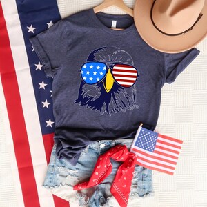 Patriotic Eagle Shirt,4th of July Shirt, Independence Day, USA Flag Tee, Eagle Merica Shirt, Freedom Shirt, Funny 4th Of July Tee