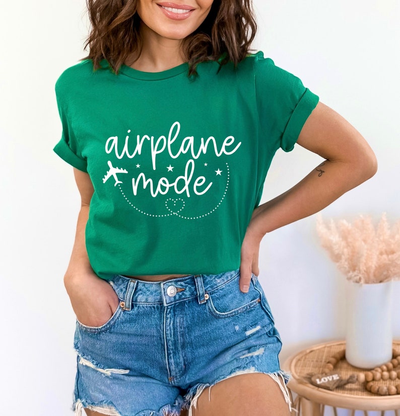 Airplane Mode Shirt , Airplane Shirt, Travel Shirt, Adventurer Gift, Gift for Traveler ,Adventurer Gift, Road Trip Shirts, Vacation Shirt image 1