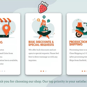 a set of three coupons with a woman on a scooter