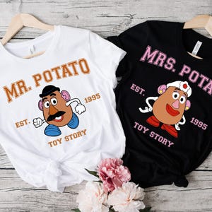 Personalized Mr Potato Head Shirt, Custom Mr And Mrs Shirt, Disney Funny Couple Tee, Cute Mrs Potato Head Tee,Disney Matching Honeymoon Gift