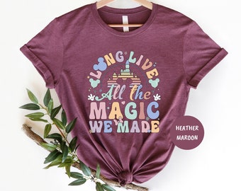Long Live All The Magic Shirt, Disney Castle Shirt, Disney Travel Shirt, Disney Aesthetic Shirt, Disney Family Shirt, Disney Vacation Shirt