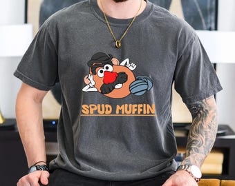 Mr. Potato Head Spud Muffin Comfort Colors Shirt, Funny Potato Head Portrait Tee, Disney Man Outfit