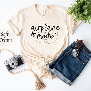 Airplane Mode Shirt , Airplane Shirt, Travel Shirt, Adventurer Gift, Gift for Traveler ,Adventurer Gift, Road Trip Shirts, Vacation Shirt image 2