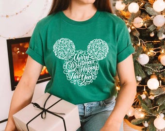 Disney Family Xmas Shirt, Disneyland Christmas Trip Shirt, Very Merry Xmas Holiday Shirt, Christmas Family Party Tee, Disney World Shirt