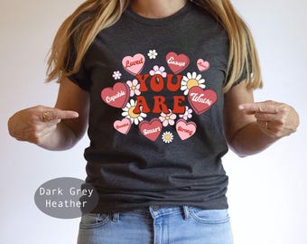 You Are Enough Valentine Hearts Shirt, Candy Hearts Valentine Shirt, Teacher Valentine Shirt, Back To School, Gift For Teacher