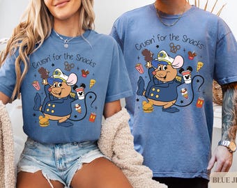 Gus Gus Snacks Disney Cruise Comfort Colors Shirt,  Mickey and Friends Cruise Tee, Disney Cruise Trip Shirt