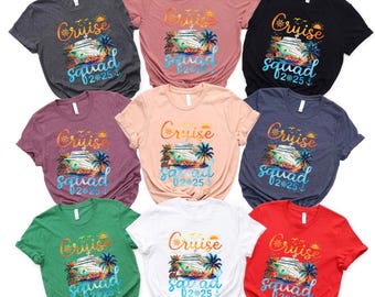 Cruise Squad 2026 Shirt, Family Matching Vacation Shirts, Friends Cruise Group Shirt, Vacation Cruise Trip Shirt, Cruise Squad 2026 Tee