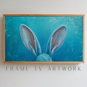 Bunny Ears Frame TV Easter Art 26, samsung frame tv art, frame tv easter art, spring frame tv art, frame tv painting, eclectic frame tv art