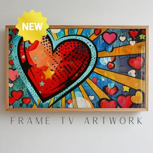 Herz Pop Art TV Art, Valentinstag Herzen, Valentinstag Rahmen, Valentinstag Rahmen, Valentinstag Rahmen, Rahmen TV Kunst, Rahmen TV Kunst, Rahmen TV Kunst, Frametv Kunst, Rahmen TV