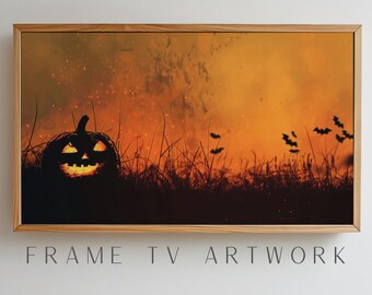 Halloween Night TV Art, halloween tv art, frame tv halloween, samsung frame tv art, halloween frame tv, digital tv art, tv art work