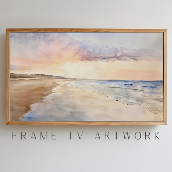 Beach Surf Frame TV Art, samsung frame tv art, 4k frame tv art, coastal frame tv art, tv art work, 4k tv art, frame tv sea, tv art ocean